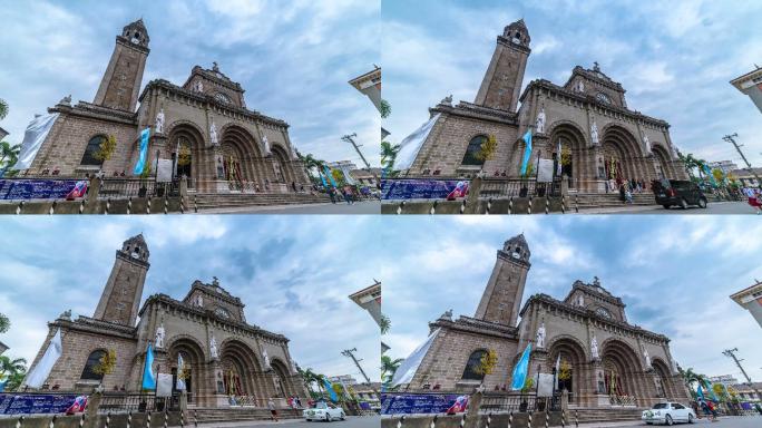 菲律宾首都马尼拉4K城市地标延时拍摄