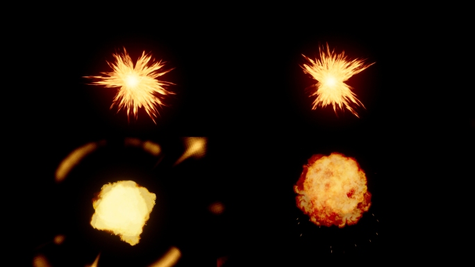 卡通爆炸02（2款4k卡通爆炸）