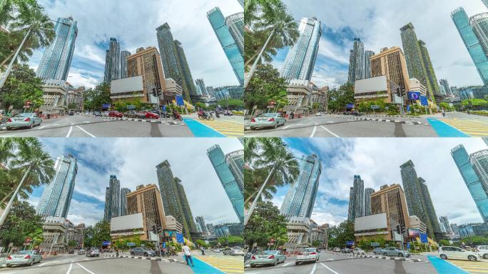 马来西亚首都吉隆坡4K城市地标延时拍摄