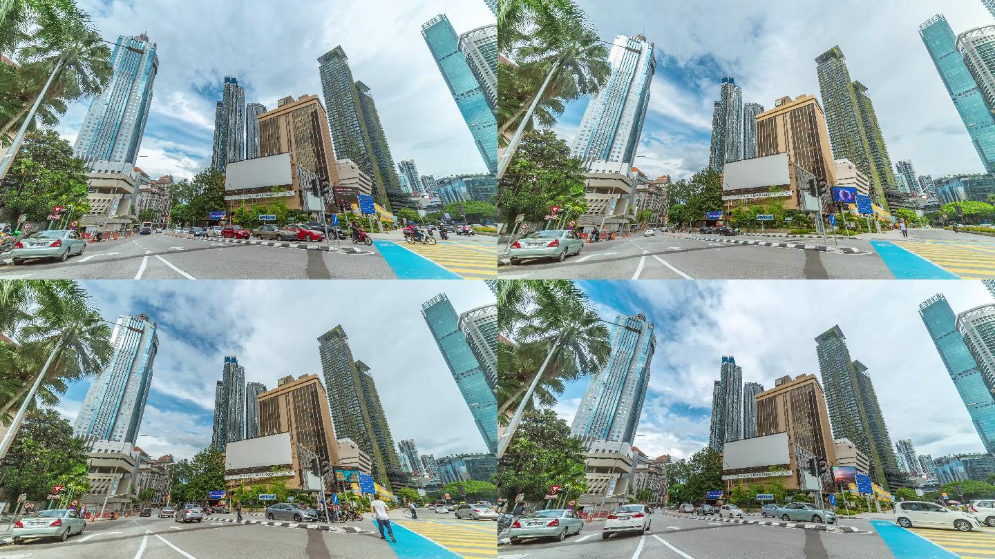 马来西亚首都吉隆坡4K城市地标延时拍摄