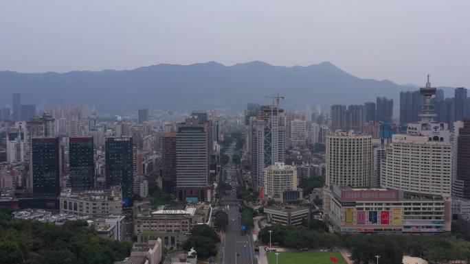 4K-原素材-福州古田路航拍