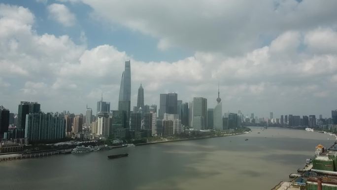 上海黄浦江金融中心东方明珠现代化城市