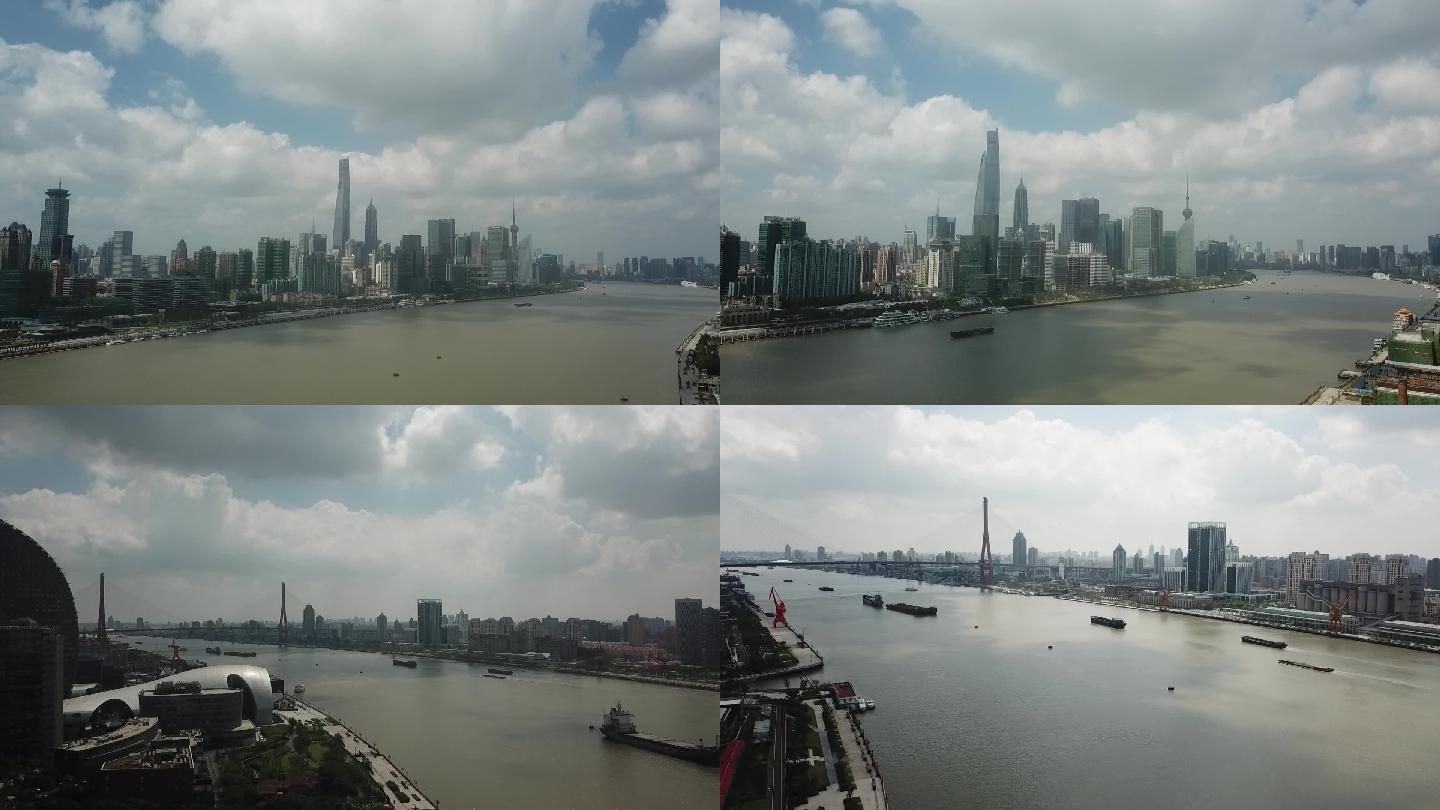 上海黄浦江金融中心东方明珠现代化城市