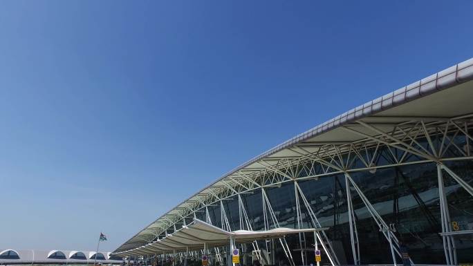 4K广州白云机场外观