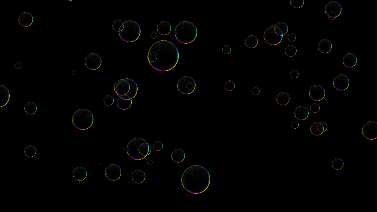 4K循环彩色泡泡