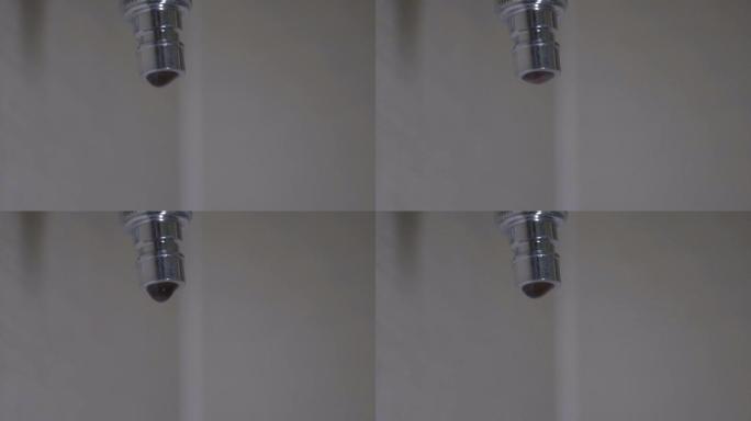 水滴-一滴水升格慢镜-水龙头滴水