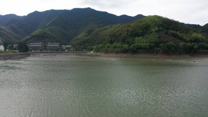 千岛湖水上训练航拍