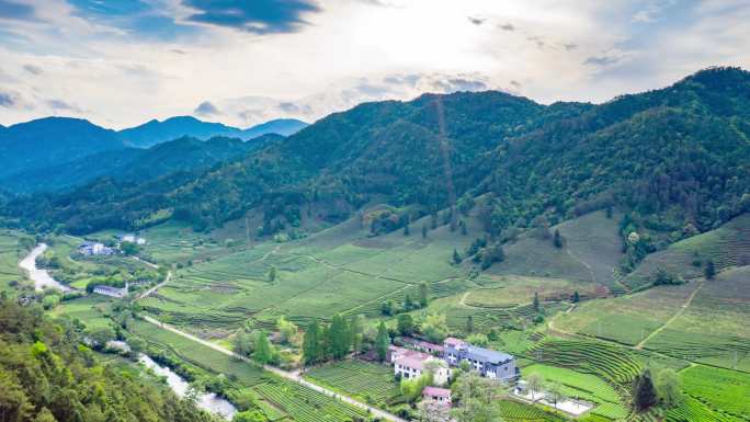 福建山地风景武夷山航拍延时（4K）