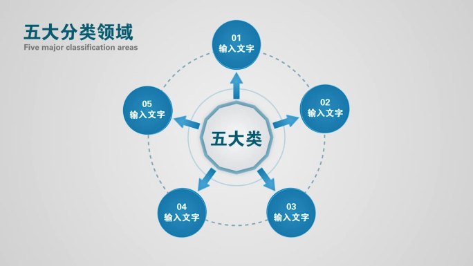 商务简洁图形数据图表二至十分类