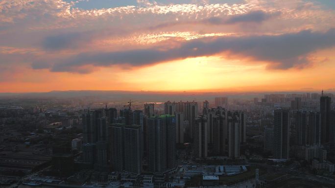 湛江保利瑞云湖夕阳/黄昏