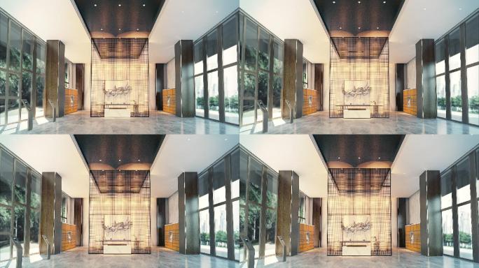 三维小区服务大堂