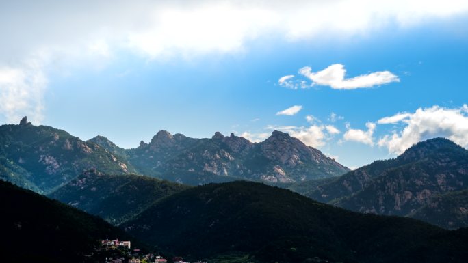 青岛崂山山顶风光视频