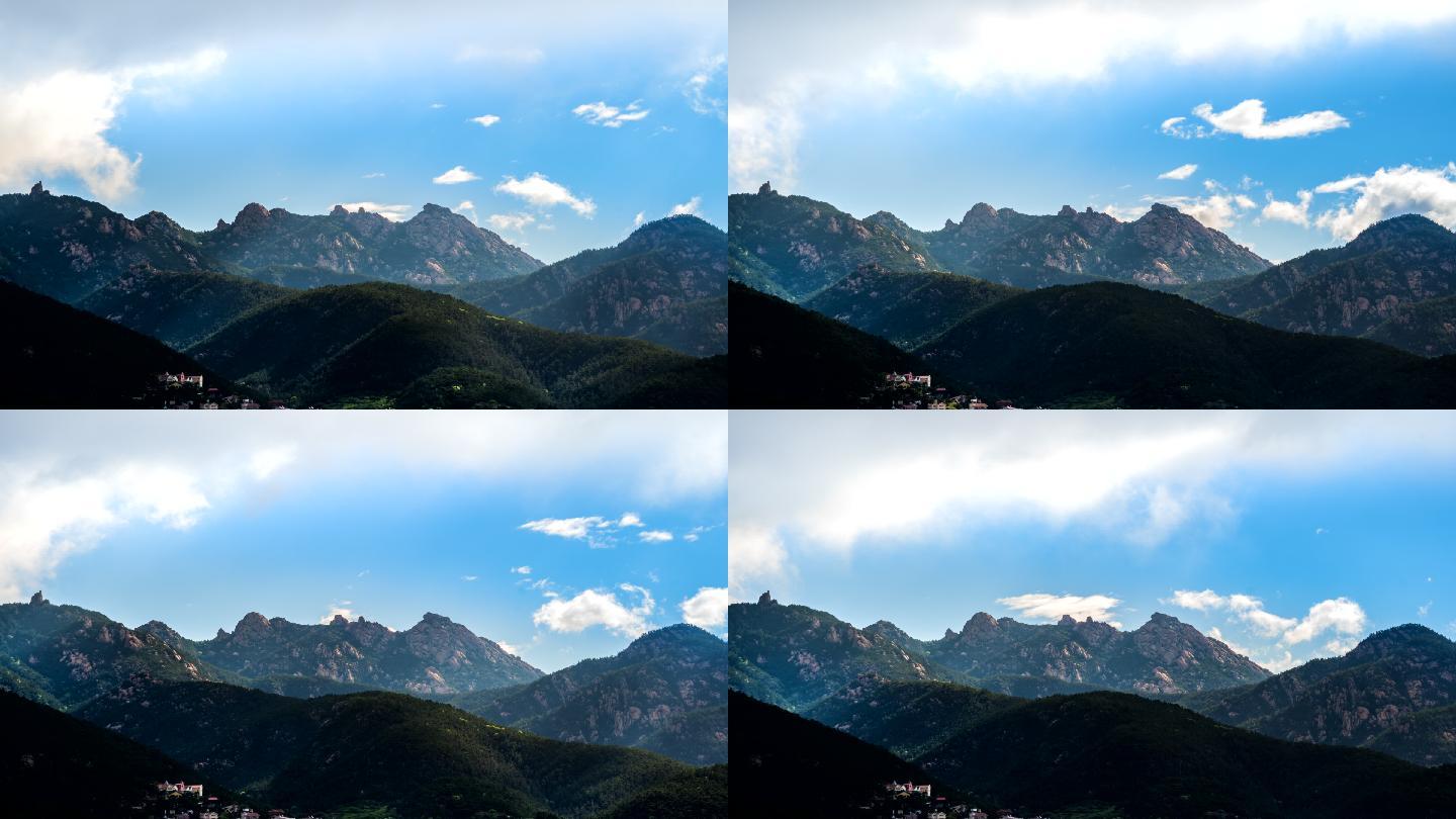 青岛崂山山顶风光视频