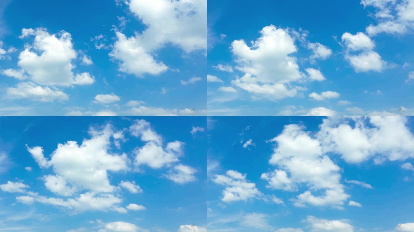 4K延时农村生态蓝天白云替换天空20秒