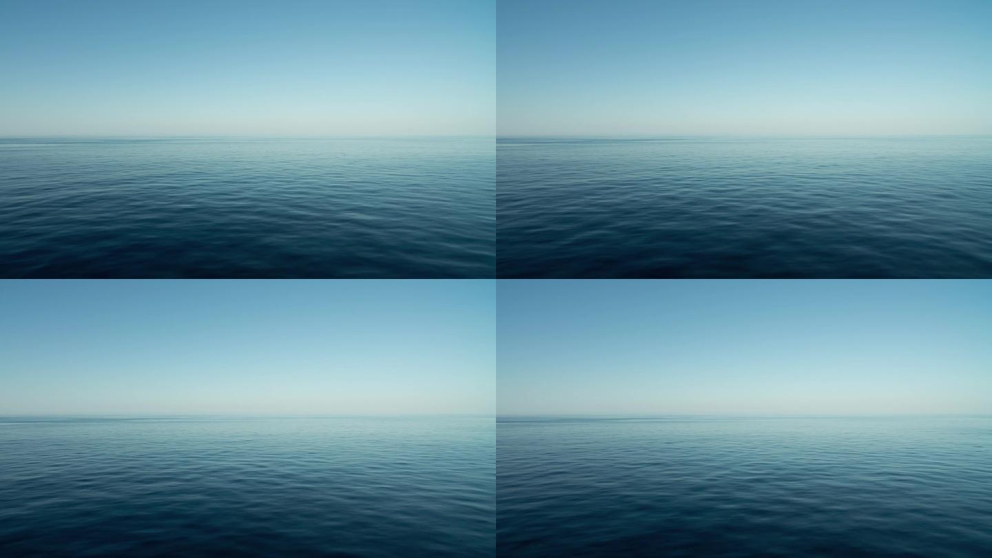 大海海面海水蓝色天空波光粼粼