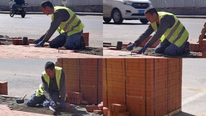 4K-原素材-市政铺设道路