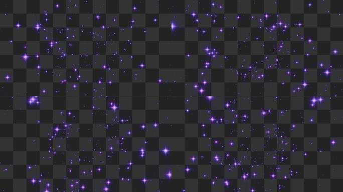 紫色星光粒子冲屏-alpha通道