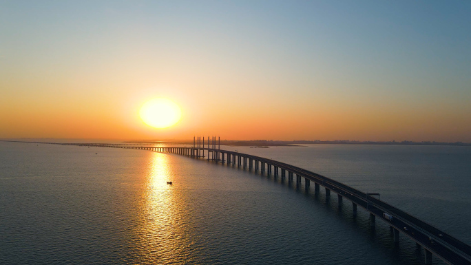 【4k原创】航拍青岛跨海大桥