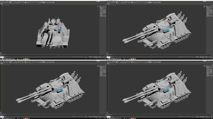 坦克3dmax模型