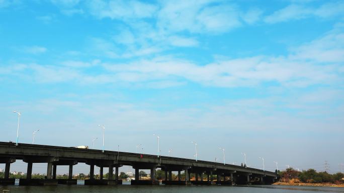 大桥上的蓝天4K