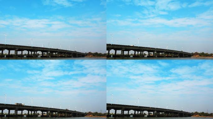 大桥上的蓝天4K