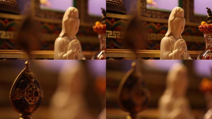 藏传佛教开光纪录片观音塑像