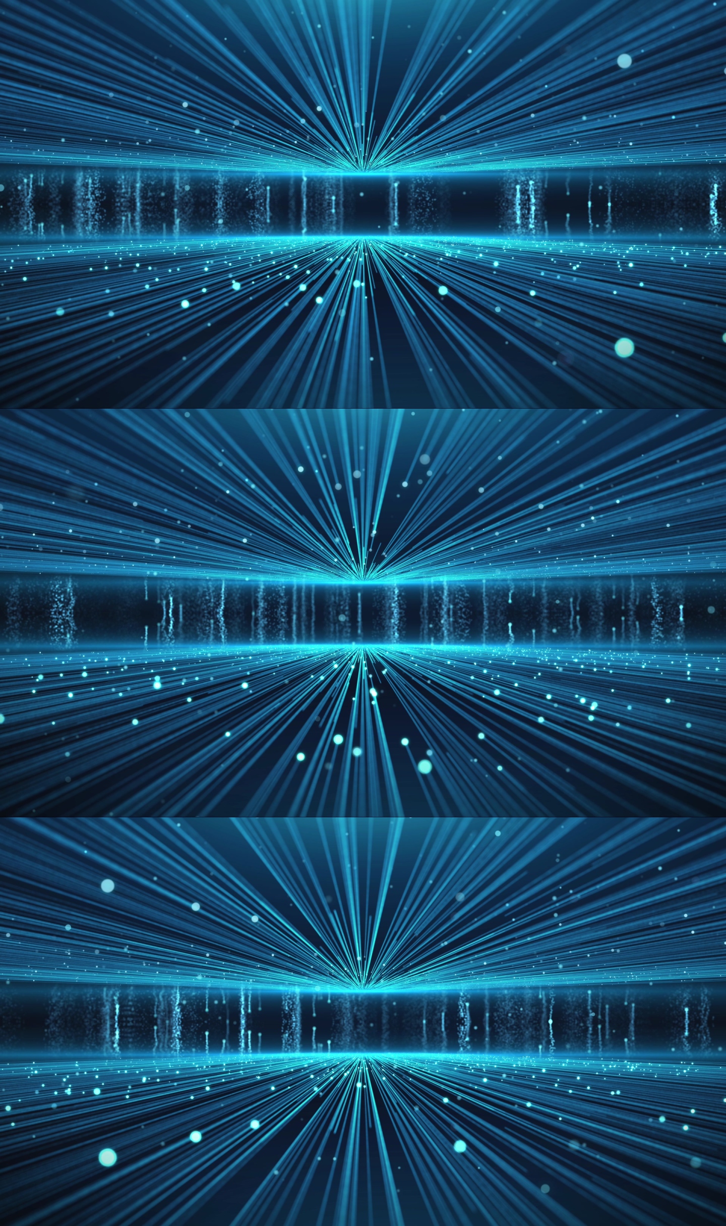 4K蓝色粒子隧道（循环）