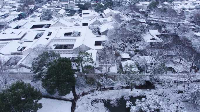 苏州园林雪景-4K