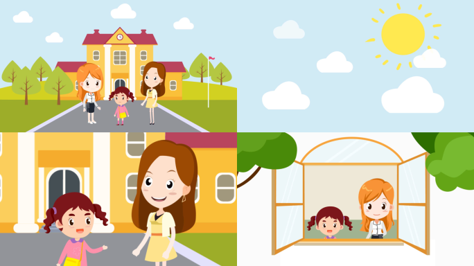 幼儿卫生宣传MG动画AE模板