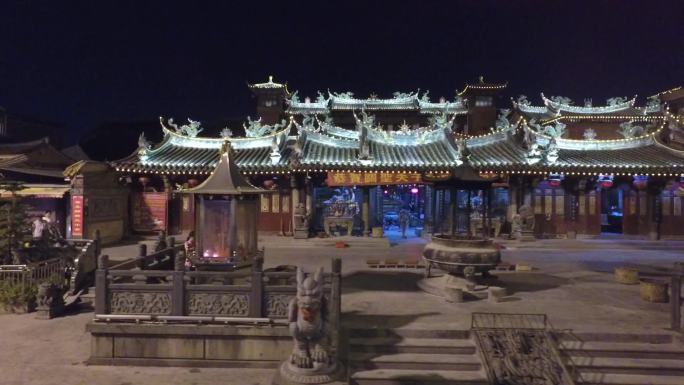 泉州关帝庙夜景航拍