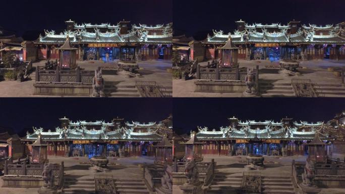 泉州关帝庙夜景航拍
