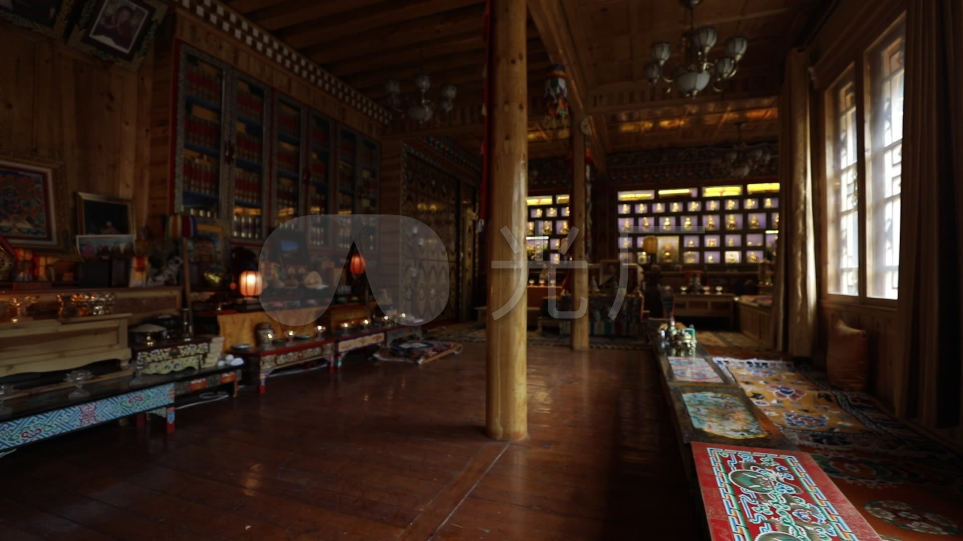 藏传佛教佛堂素材