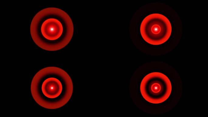 4K红色光点定位坐标扩散通道视频-循环