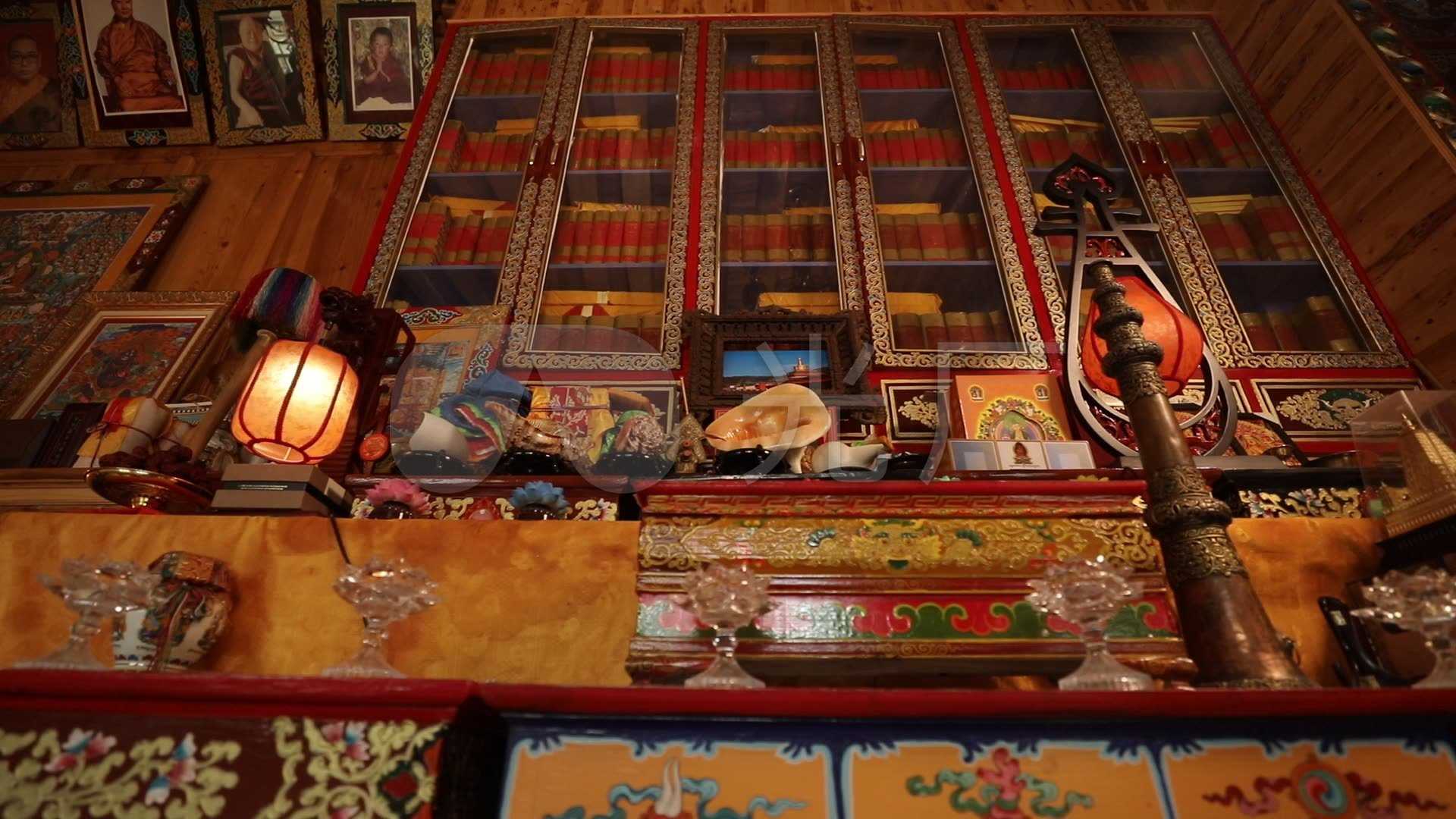 藏传佛教佛堂素材