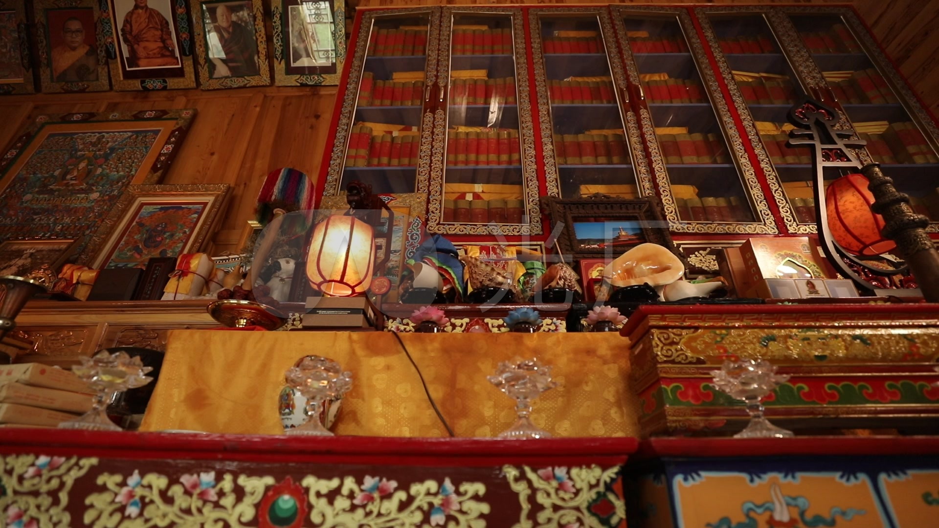 藏传佛教佛堂素材