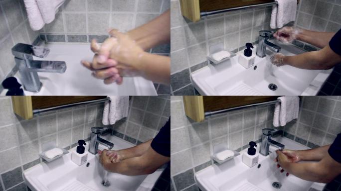 抗击新冠病毒：洗手擦手全过程