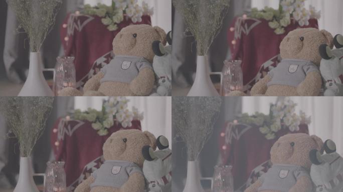 小熊玩偶温馨布置
