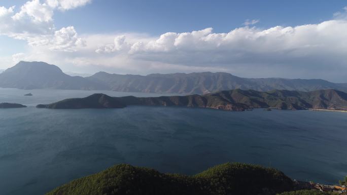 泸沽湖航拍视频