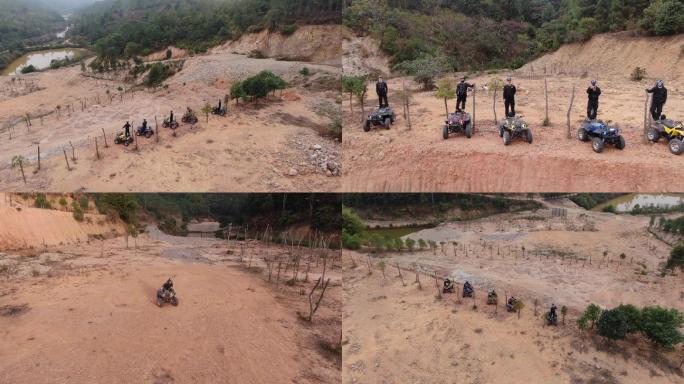 越野山地车航拍