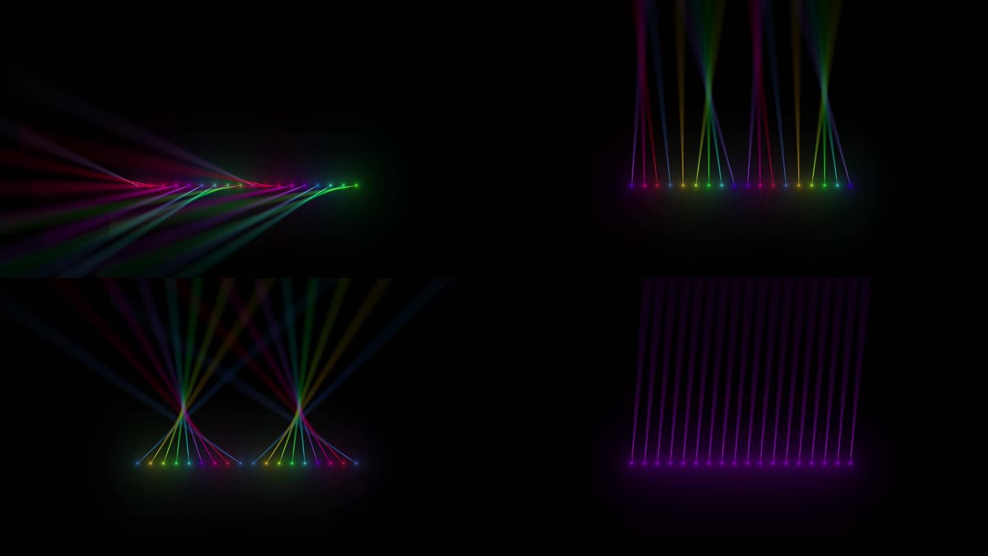 4K七彩快速变色空中玫瑰射灯秀光束