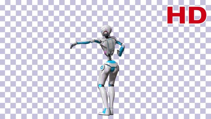 机器人舞蹈-alpha通道