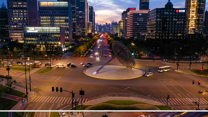 上海夜景空镜航拍（合集）