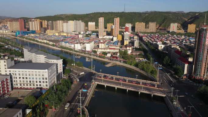 4K-原素材-吕梁城市风光