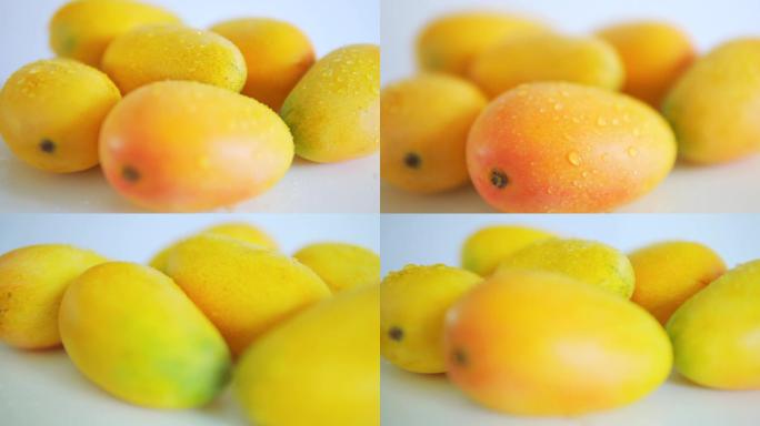 【4K】新鲜芒果、小芒果
