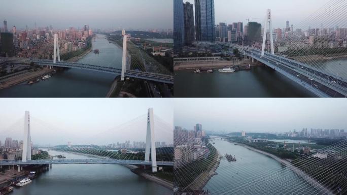 武汉宣传片武汉市月湖双桥1080p航拍
