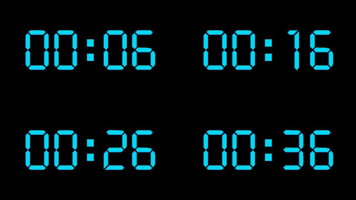 现代液晶屏1分钟顺数计时器加速