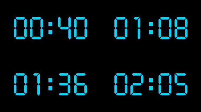 【4K】现代液晶屏4分钟顺数计时器加速