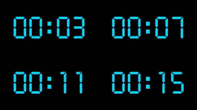 【4K】现代液晶屏20秒顺数计时器