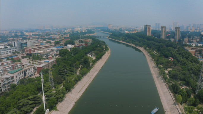 【4K】安阳市安阳河航拍