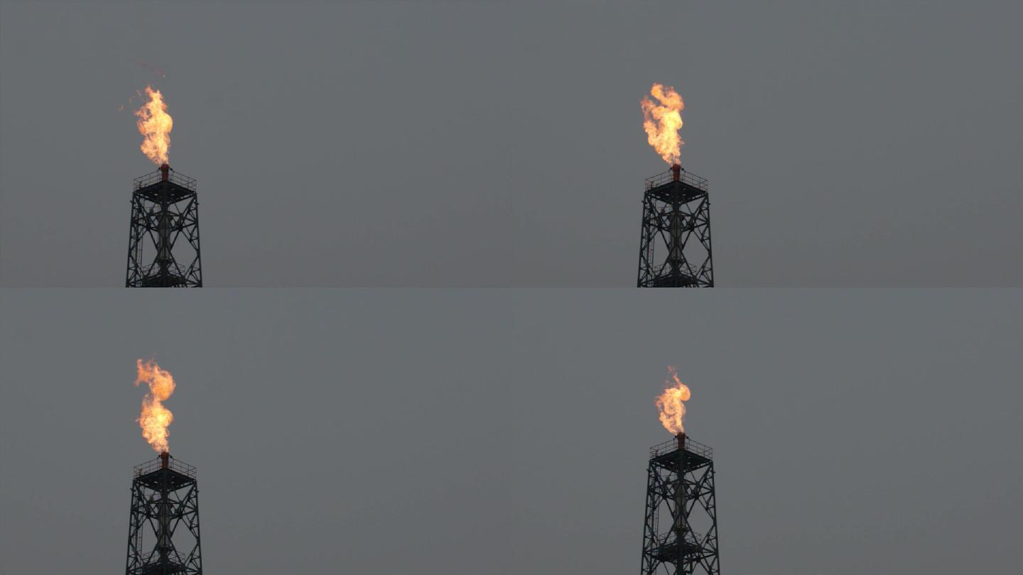 石油天然气塔放空火焰